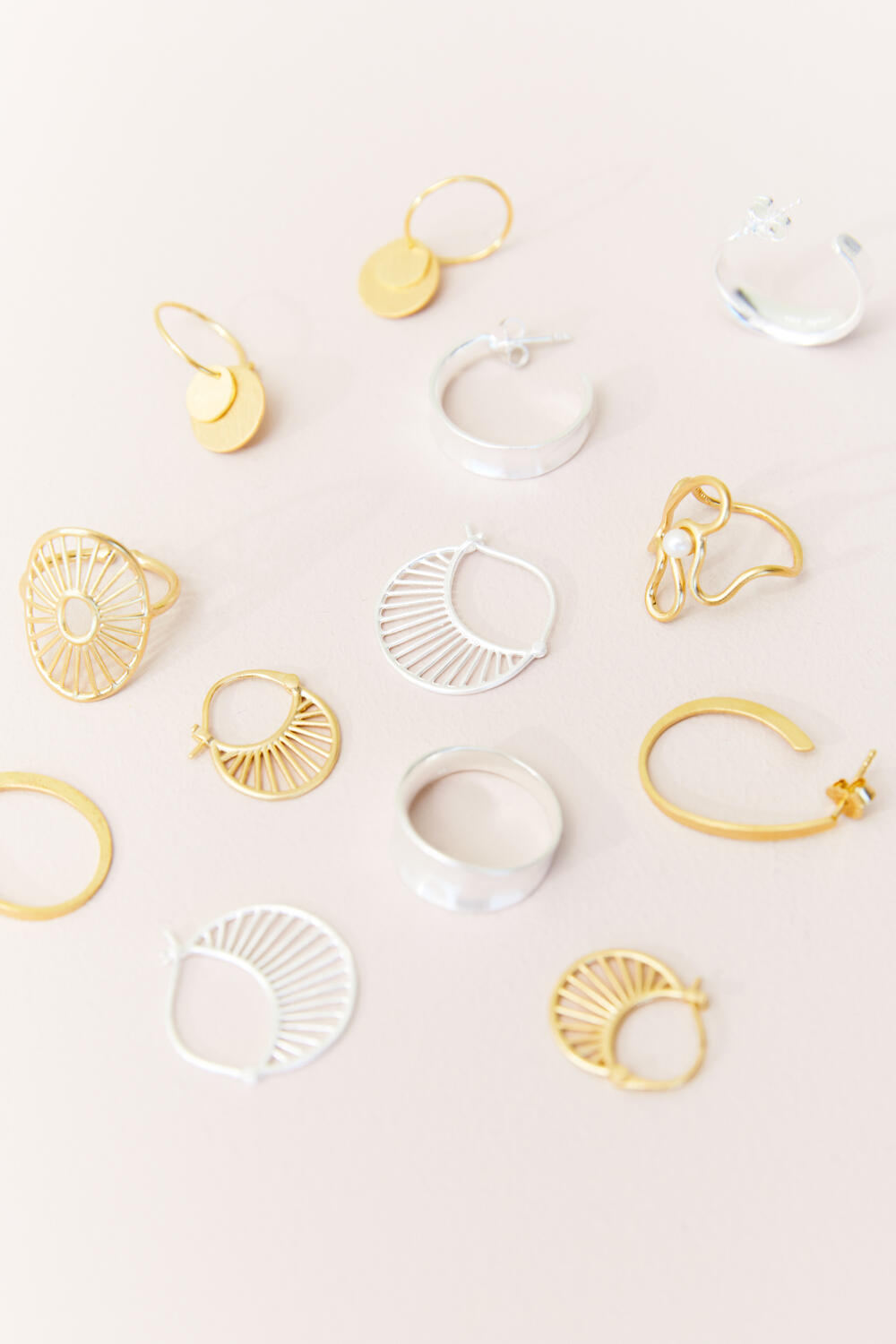 Daylight øreringe - Forgyldt